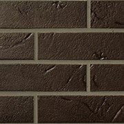 Плитка клинкерная фасадная АВС Antik Mangan ласточкин хвост рельефная, 239*69*13,5 мм фотография