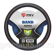 Оплётка на руль PSV BAND черно-бордовый M фото