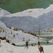 Картина написана маслом на холсте Открытие сезона на реке Ворскла фотография