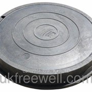 Люк магистральный канализационный полимерпесчаный с замком Д400 3800064 фото