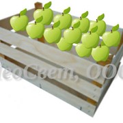 Ящик деревянный под фрукты фотография