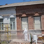 Пескоструйная очистка фасадов, кирпичных стен фото