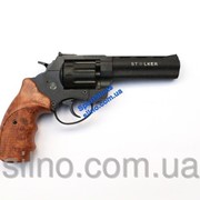 Револьвер Stalker 4.5" чёрный матовый / рукоять под дерево