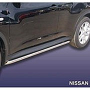 Пороги Nissan Juke 2011-2016 (с гибами 42 мм 2WD) фото