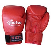 Matsa Перчатки боксерские 12oz кожа (Красный)