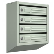 Вертикальный почтовый ящик Витерит-С-4, серый фотография