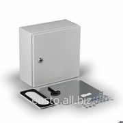 Шкаф настенный Cubo размер 400 x 400 x 300 мм, с 1 фланцовыми отверстие, мягкая сталь, окрашенная полиэфирной краской, E932 фотография