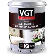 Краска акриловая ВГТ Premium для кухонь и ванных комнат iQ130, база А, 2л фото