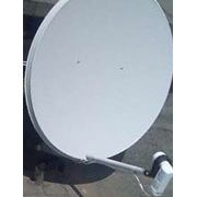 Установка спутниковой антенны принимающей открытые программы со спутника LMI (ABS). фото