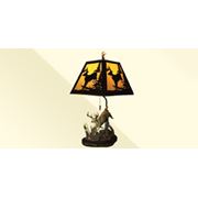 Лампа с металлическим абажуром Олень фото