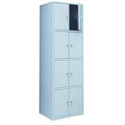 Шкафы для сумок покупателей металлические ШО 8 фото