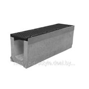 Комплект: лоток водоотводный SUPER ЛВ -10.16.10 бетонный с решеткой щелевой чугунной ВЧ, кл. D фотография