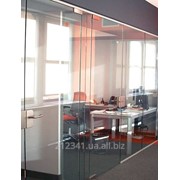 Роскошная стеклянная офисная перегородка арт 2409 фото
