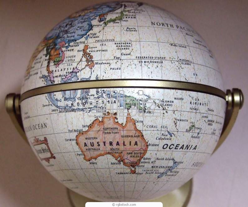 Картинки австралия на глобусе