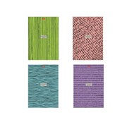 Тетрадь А4, 96 л., HATBER, гребень, клетка, обложка картон, Simple design (4 вида), 96Т4В1гр фото