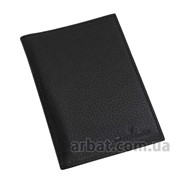 Обложка 108 для паспорта black Кожа фото