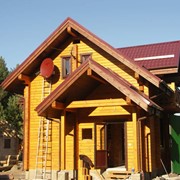 Дом деревянный из бруса, дома из профилированного соснового клееного бруса, Украина фото