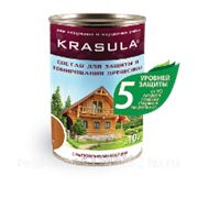 Состав Krasula для защиты и тонирования древесины фото