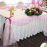 Оформление стола жениха и невесты фото