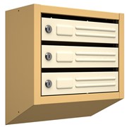 Вертикальный почтовый ящик Витерит-3, бежевый фото