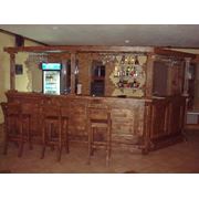 Деревянная барная стойка фото