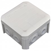 Коробка распределительная, наружная, пластиковая 90х90х52, 7 вводов IP55, без клем фото