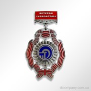 Медаль Ветеран Турбоатома DIC-0711 подарочная