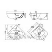 Умывальник угловой Kolo Runa L82735000 35см, с отверстием фотография
