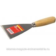 Шпательная лопатка ТЕВТОН с деревянной ручкой, 100мм фото