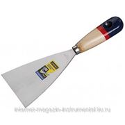 Шпательная лопатка STAYER “PROFI“ c нержавеющим полотном, деревянная ручка, 80мм фото