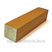Брус строганный 21х21 импрегнированная древесина коричневый фото