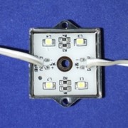 Светодиодный модуль 4 X LED 3528 белый металл IP-67 фото