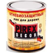 Лак огнезащитный для дерева Пирекс-Decor, полуматовый, бесцветный 0,8 кг фото