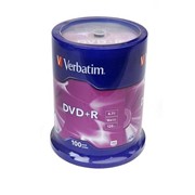 Записываемый компакт-диск Verbatim 43551 DVD+R 4.7 GB 16x CB/100