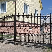 Ворота и калитки кованые фотография