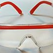 Очки защитные прозрачные с красными дужками SKRAB 27611