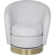 Кресло Napoli вращающееся, рогожка св-серая Ber90 76*76*76см (TT-00005713) фотография