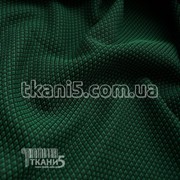 Ткань Костюмка жаккард ( зелено - черная ) 4652
