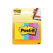Закладки клейкие POST-IT Professional, бумажные, 12,7 мм, 5 цветов х 100 шт., 670-5AU фотография