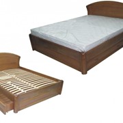 Деревянная кровать с ящиками Фиона