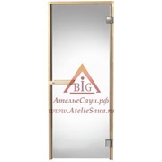 Дверь для сауны Tylo DGB 8x20 (прозрачная, сосна, арт. 91031535) фотография