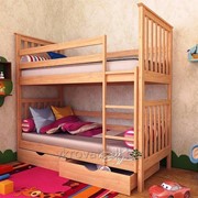 Кровать детская Ромео 80*200 (Натуральное дерево) фото