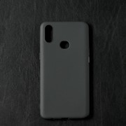 Чехол Qumann, для Samsung (A107) Galaxy A10s, силиконовый, матовый, черный фото