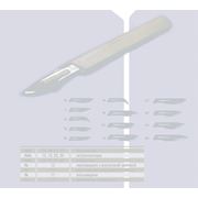 Скальпель с пластмассовой ручкой (размеры: №10-36)
