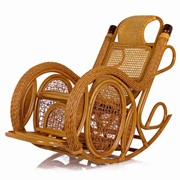 Кресло-качалка из ротанга Twist фото