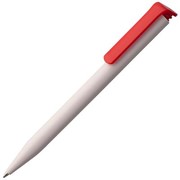 Ручка шариковая Senator Super Hit, белая с красным фотография