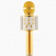 Беспроводной Bluetooth караоке микрофон HIFI Wster WS-858 желтый