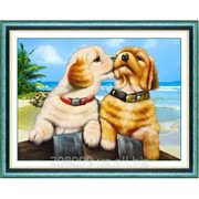 Набор для рисования стразами “Поцелуйчики“ Y6122 фото