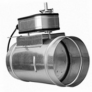 Заслонка воздушная с площадкой под электрический привод КВК 400 фото