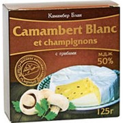 Сыр СЫРНЫЙ ДОМ Камамбер Блан с грибами 50%, 125г
